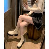厚底ソールストレッチショートブーツ 韓国ファッション ワンピース | aimoha  | 詳細画像8 