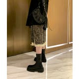 厚底ソールストレッチショートブーツ 韓国ファッション ワンピース | aimoha  | 詳細画像12 