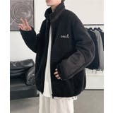 ユニセックススタンドカラーボアジャケット メンズ カップル | aimoha men | 詳細画像3