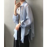 韓国風脇紐透け感UVカットブラウス 長袖 tシャツ | aimoha  | 詳細画像42 