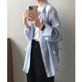 韓国風脇紐透け感UVカットブラウス 長袖 tシャツ | aimoha  | 詳細画像44 