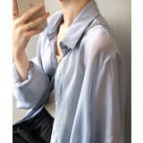 韓国風脇紐透け感UVカットブラウス 長袖 tシャツ | aimoha  | 詳細画像15 