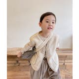 韓国子供服 暖かいパイピングボアベスト 韓国子供服 | aimoha kids | 詳細画像5