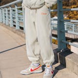 ベーシック 刺繍入り暖かいボアスウェットパンツ ジョガーパンツ | HOOK | 詳細画像1 