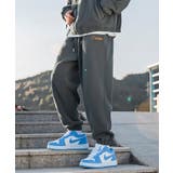 ダークグレー | ベーシック 刺繍入り暖かいボアスウェットパンツ ジョガーパンツ | HOOK