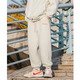 ベーシック 刺繍入り暖かいボアスウェットパンツ ジョガーパンツ | HOOK | 詳細画像12 