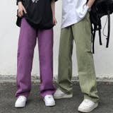 【genxder】ユニセックスレトロデニムパンツ 韓国ファッション ストリート系 | aimoha men | 詳細画像1 