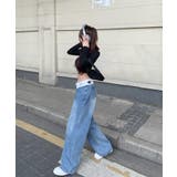 2WAYワイドデニムパンツ ワイドパンツ 韓国ファッション | aimoha  | 詳細画像13 
