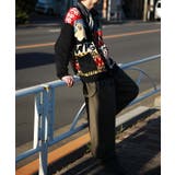 パッチワーク柄ベアイラストカーディガン メンズ レディース | HOOK | 詳細画像18