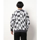 ハートと市松模様ニット風スウェット ストリート系 ロンT | HOOK | 詳細画像11