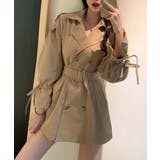 【Jasmine】ミニ丈トレンチコート＆トレンチワンピース 韓国ファッション ツ… | aimoha  | 詳細画像2 