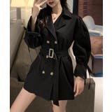 【Jasmine】ミニ丈トレンチコート＆トレンチワンピース 韓国ファッション ツ… | aimoha  | 詳細画像4 