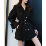 【Jasmine】ミニ丈トレンチコート＆トレンチワンピース 韓国ファッション ツ… | aimoha  | 詳細画像5 