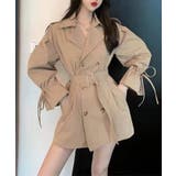 【Jasmine】ミニ丈トレンチコート＆トレンチワンピース 韓国ファッション ツ… | aimoha  | 詳細画像1 
