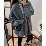 シンプルチュニックトッパー カーディガン 韓国ファッション | aimoha  | 詳細画像14 