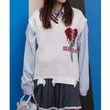 HOOK original 傷だらけのアシンメトリーニットベスト | HOOK | 詳細画像29