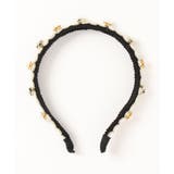 ベルベット生地リボンとビジューパールのロマンティックカチューシャ 量産型 | aimoha | 詳細画像6