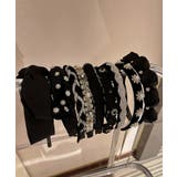 ベルベット生地リボンとビジューパールのロマンティックカチューシャ 量産型 | aimoha | 詳細画像11