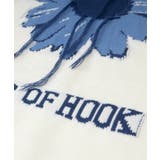 個性派レイジーステッチフリンジ付きマーガレットニットプルオーバー ストリート系 | HOOK | 詳細画像3