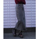 オリジナル ストレートデニムハイウエストロングスカート デニムスカート | aimoha  | 詳細画像28 