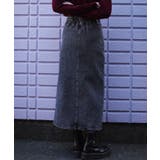 オリジナル ストレートデニムハイウエストロングスカート デニムスカート | aimoha  | 詳細画像29 