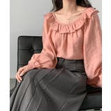 ピンク | 2023新作 ふんわりボリューム袖ブラウス 韓国ファッション | aimoha 