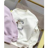 オフホワイト | 【aimoha KIDS】キッズぽわん袖スウェット | aimoha kids
