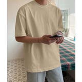 ベージュ | aimoha men ナチュラルトーンシンプルTシャツ | aimoha men