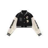 ブルゾンアメカジワッペン刺繍スタジャンジャケット クロップド丈 ストリート系 | HOOK | 詳細画像3