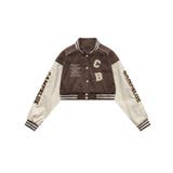 ブルゾンアメカジワッペン刺繍スタジャンジャケット クロップド丈 ストリート系 | HOOK | 詳細画像5