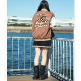 ブルゾン A柄 ユニセックスアメカジワッペン刺繍スタジャンジャケット | HOOK | 詳細画像9