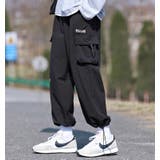 ブラック | 新作 HOOK 裾絞りカーゴパンツ | HOOK