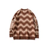 パッチワーク模様ニット風スウェット ストリート系 オラオラ系 | HOOK | 詳細画像2 