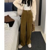 コーディロイタックワイドパンツ フルレングスパンツ ロング丈 | aimoha | 詳細画像10