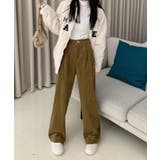 コーディロイタックワイドパンツ フルレングスパンツ ロング丈 | aimoha | 詳細画像16
