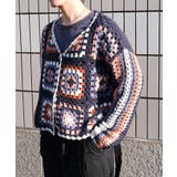 HOOK -original- 配色ハンドニットクロシェカーデ | HOOK | 詳細画像12