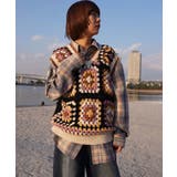 HOOK -original- 配色ハンドニットクロシェベスト | HOOK | 詳細画像47 