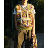 HOOK -original- 配色ハンドニットクロシェベスト | HOOK | 詳細画像31 