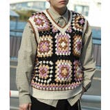 HOOK -original- 配色ハンドニットクロシェベスト | HOOK | 詳細画像40 