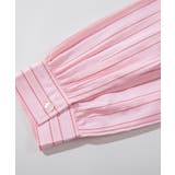【HOOK】for girls  アシメトリーシャーリングストライプ柄シャツ | HOOK | 詳細画像12 