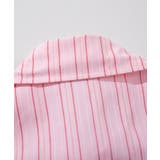 【HOOK】for girls  アシメトリーシャーリングストライプ柄シャツ | HOOK | 詳細画像13 