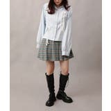 【HOOK】for girls  アシメトリーシャーリングストライプ柄シャツ | HOOK | 詳細画像20 
