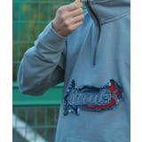 HOOK  original  アメカジパッチ刺繍デニム風ウォッシュハーフジップ | HOOK | 詳細画像21 