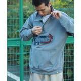 HOOK  original  アメカジパッチ刺繍デニム風ウォッシュハーフジップ | HOOK | 詳細画像22 