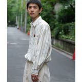 HOOK -original- 古着風ストライプ総柄ビッグシャツ | HOOK | 詳細画像31 