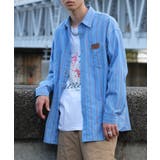 HOOK -original- 古着風ストライプ総柄ビッグシャツ | HOOK | 詳細画像27 