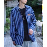 HOOK -original- 古着風ストライプ総柄ビッグシャツ | HOOK | 詳細画像30 