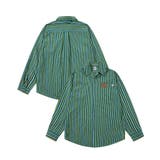 グリーン | HOOK -original- 古着風レトロ調テーラードカラーデザインシャツ | HOOK