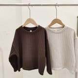 【aimoha-KIDS-】コットンリブプルオーバー キッズ | aimoha kids | 詳細画像1