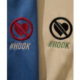 HOOK original 刺繍ワッペンネコイラストバックプリントスウェット | HOOK | 詳細画像6